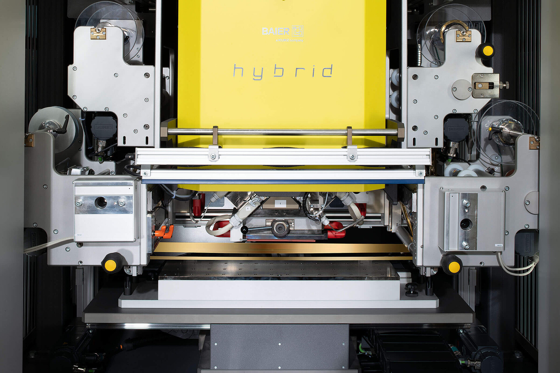 Blick ins innere einer Baier Hybridmaschine